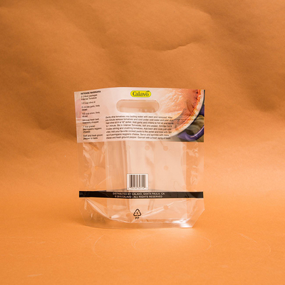 sacos de empacotamento OPP CPP das frutas e legumes secas do PA de 80mm com zíper