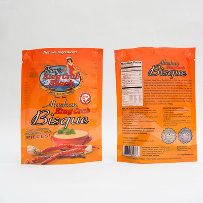Os sacos de um empacotamento plástico de 105 mícrons 16OZ levantam-se malotes para o empacotamento de alimento