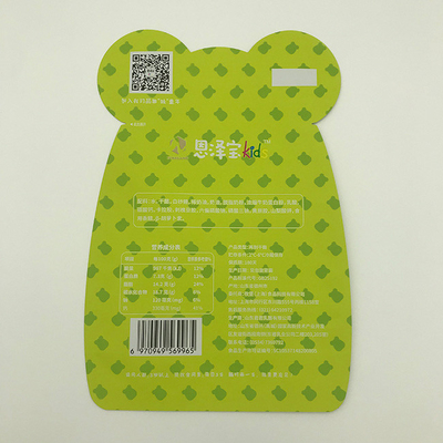 o malote dado forma feito sob encomenda do zíper dos sacos de plástico de 80g VMPET cortou