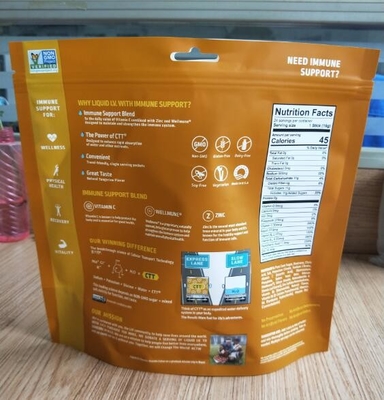 O costume 100% reciclável do empacotamento de alimento do malote do PE 7.9OZ imprimiu sacos Resealable do alimento