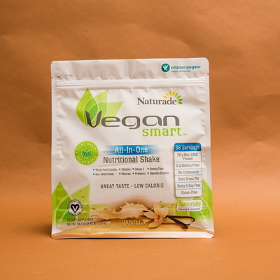 Malote inferior liso dos sacos do reforço lateral de Vmpet 120mm 130 mícrons de vegetariano nutritivo