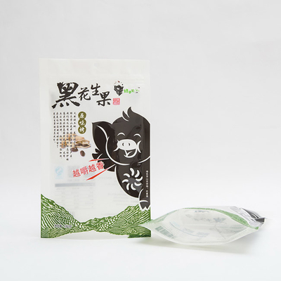 180g Roasted o suporte do amendoim acima do fruto que do malote o alimento plástico feito sob encomenda ensaca 102 mícrons