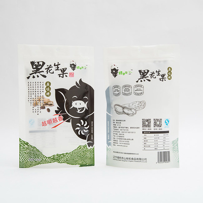 180g Roasted o suporte do amendoim acima do fruto que do malote o alimento plástico feito sob encomenda ensaca 102 mícrons
