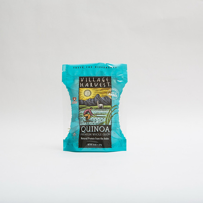 o Quinoa de 10oz PET12 semeia sacos do empacotamento de alimento com impressão clara do Gravure da janela