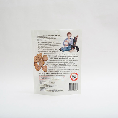 o suporte de 150g 70mm acima do cão pequeno de empacotamento feito sob encomenda dos malotes trata sacos de empacotamento
