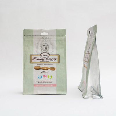 Malote inferior liso das mastigações dentais caninos do saco do empacotamento de alimentos para animais de estimação de 17.77OZ 75mm com zíper