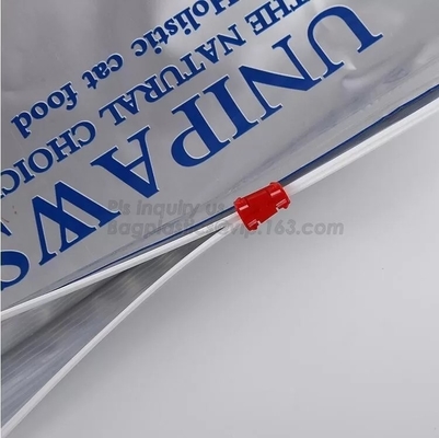 Saco lustroso brilhante do empacotamento de alimentos para animais de estimação 10kg para o fechamento do fecho de correr do reforço do lado do selo do quadrilátero do alimento para cães
